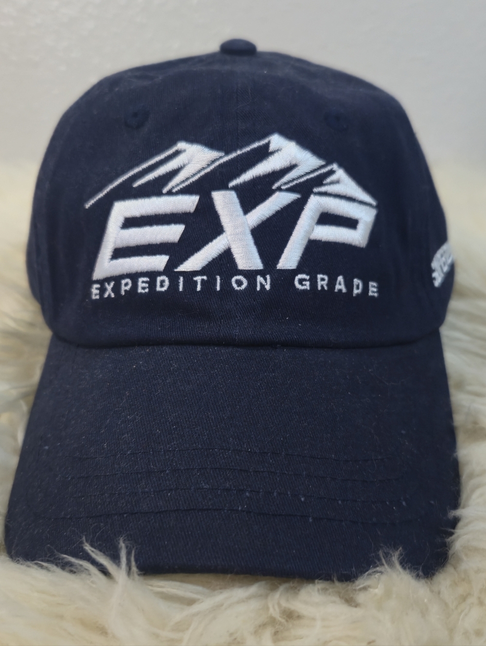 EXP Expedition Grape Snapback Hat Navy Blue Adjustable Cap Outdoor Logo